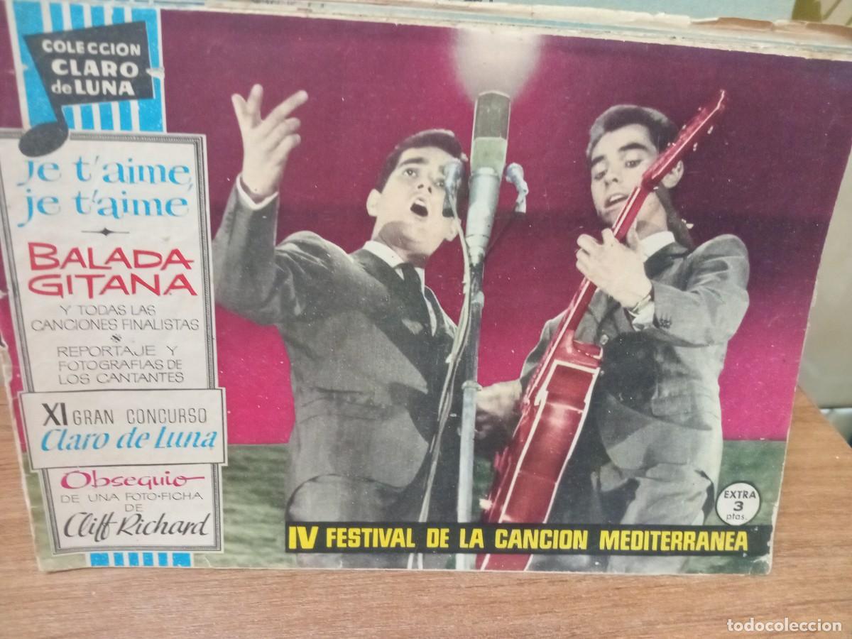 Tebeos: CLARO DE LUNA -IV FESTIVAL DE LA CANCION MEDITERRANEA - IBERO MUNDIAL - ORIGINAL