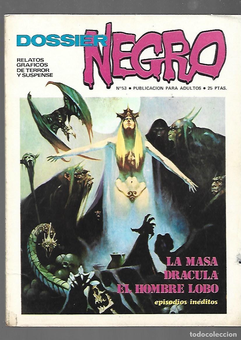 Tebeos: Dossier negro, 53, 1974, Ibero Mundial, buen estado