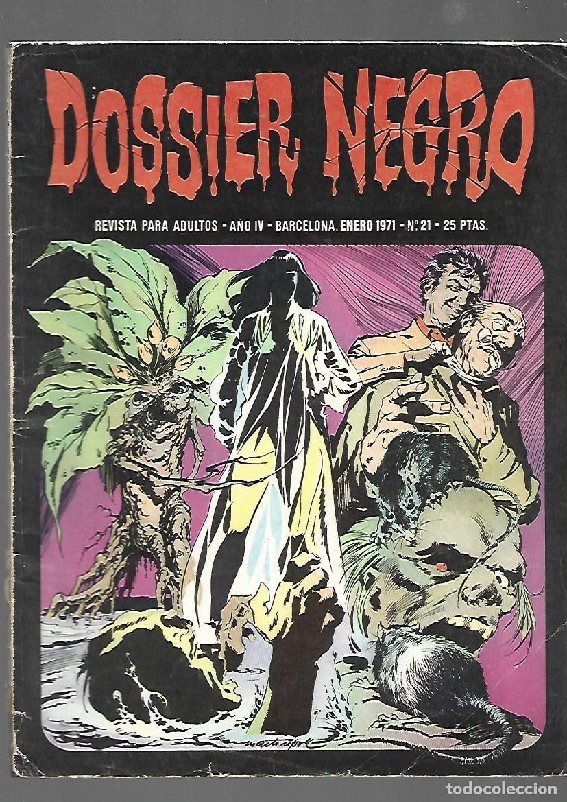 Tebeos: Dossier negro, 21, 1971, Ibero Mundial, buen estado