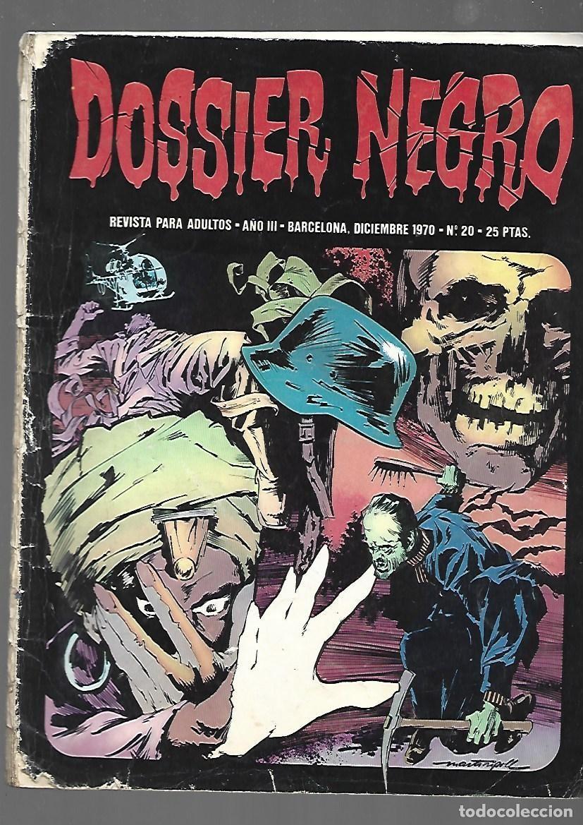 Tebeos: Dossier negro, 20, 1971, Ibero Mundial, buen estado
