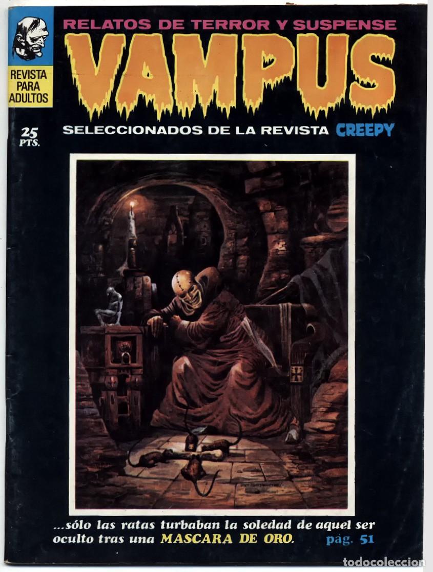 BDs: VAMPUS N&ordm; 10 RELATOS DE TERROR Y SUSPENSE IBERO MUNDIAL CREEPY 1972 GARBO EDITORIAL