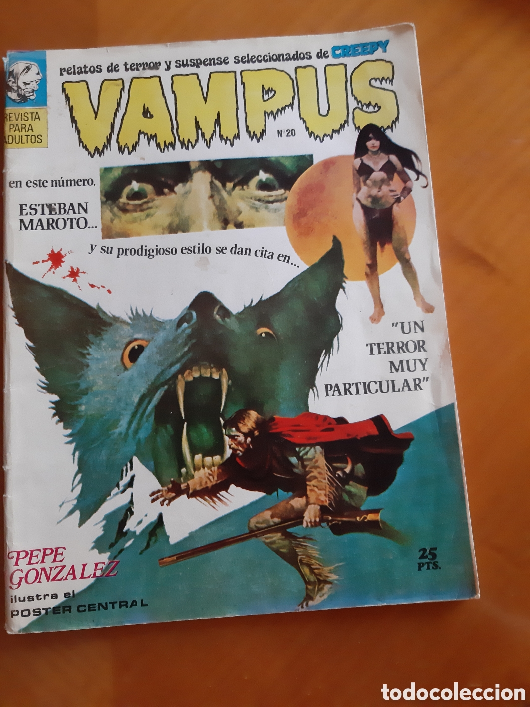 Tebeos: C&oacute;mic Vampus. Ibero Mundial de Ediciones. N&uacute;mero 20.