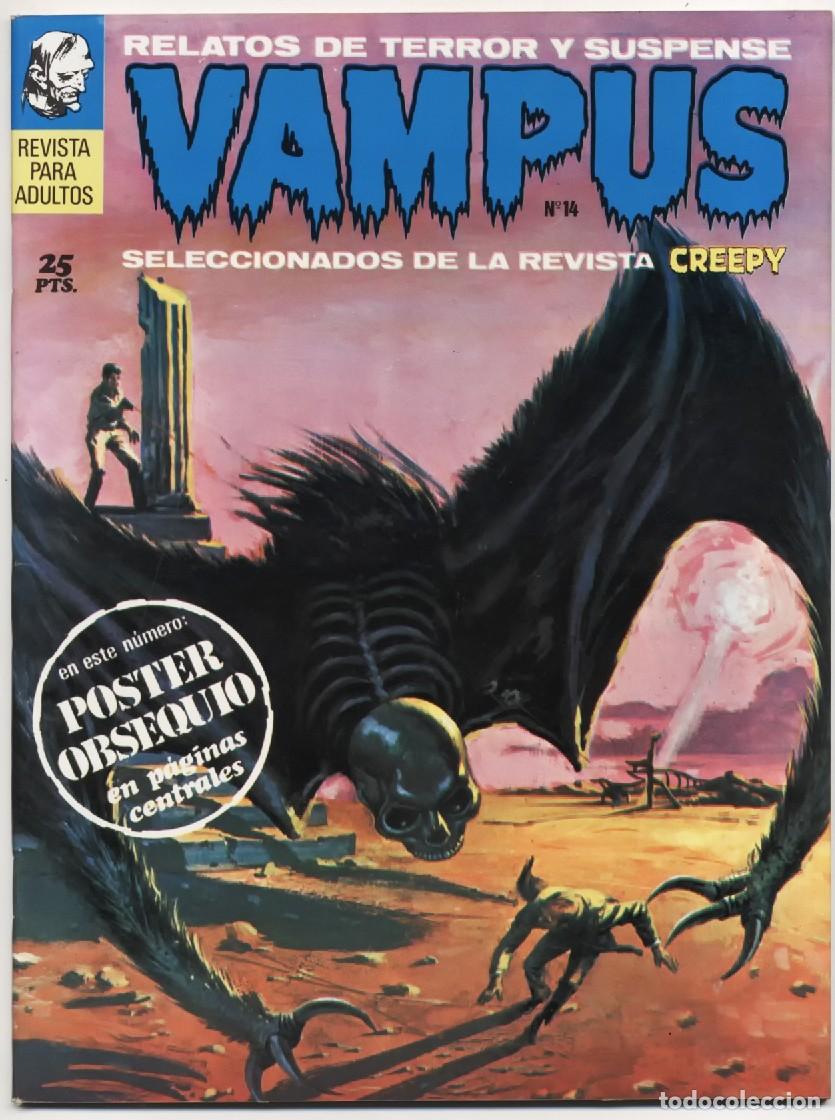 Tebeos: VAMPUS N&ordm; 14 RELATOS DE TERROR Y SUSPENSE IBERO MUNDIAL GARBO EDITORIAL 1972 MUY BUENO CON POSTER
