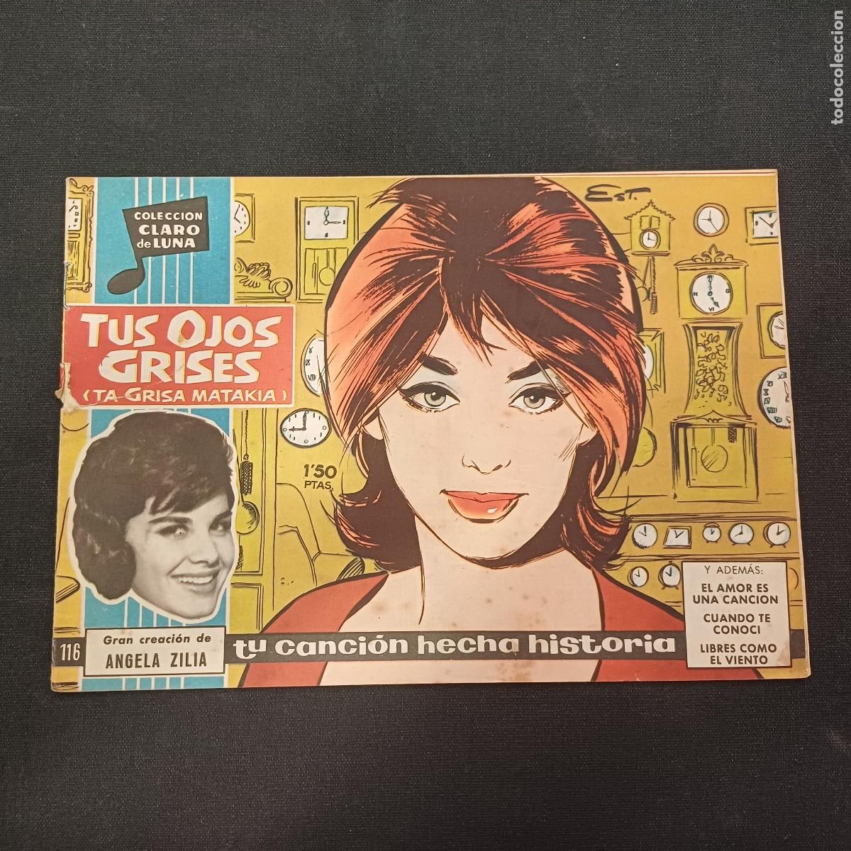 Tebeos: COLECCION CLARO DE LUNA/TUS OJOS GRISES/ANGELA ZILIA/N&ordm;116.