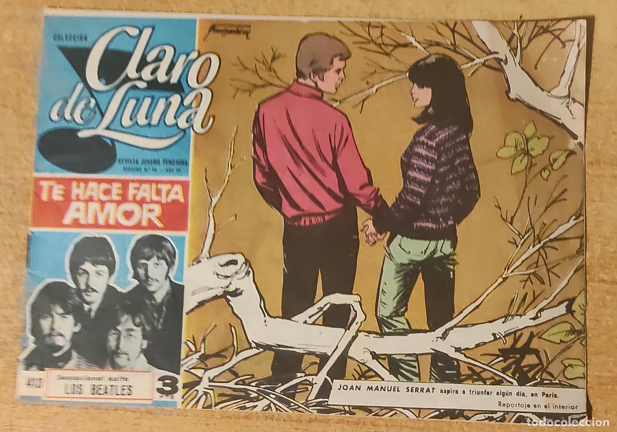 Tebeos: te hace faltaamor - &rdquo; Claro de Luna &rdquo;, publicada por Ibero Mundial de Ediciones - a&ntilde;os 60