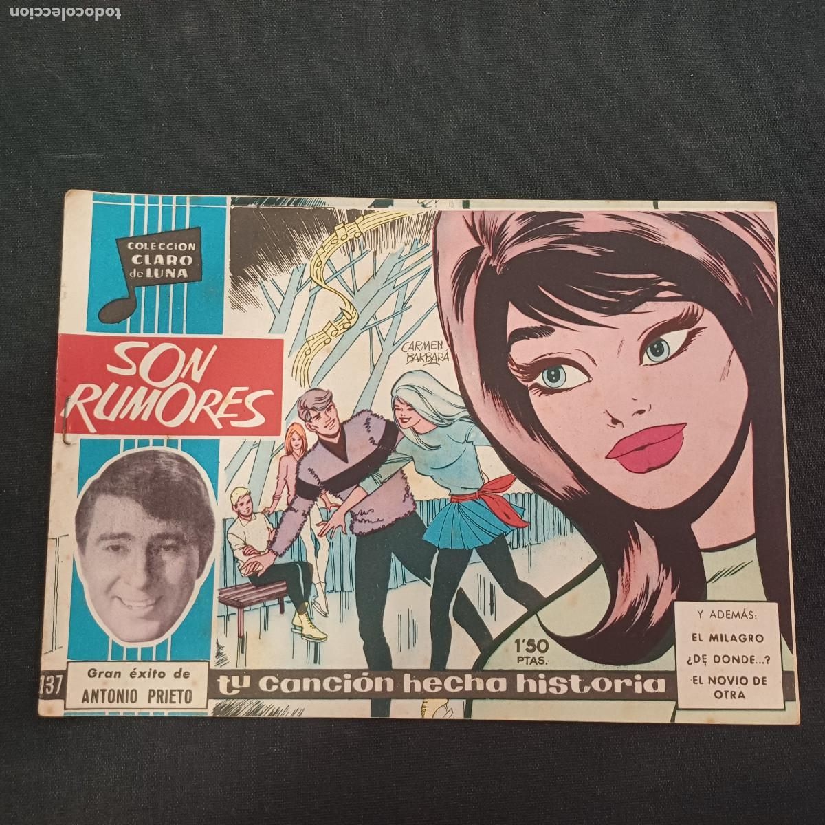 Tebeos: COLECCION CLARO DE LUNA/SON RUMORES/ANTONIO PRIETO/N&ordm;137.