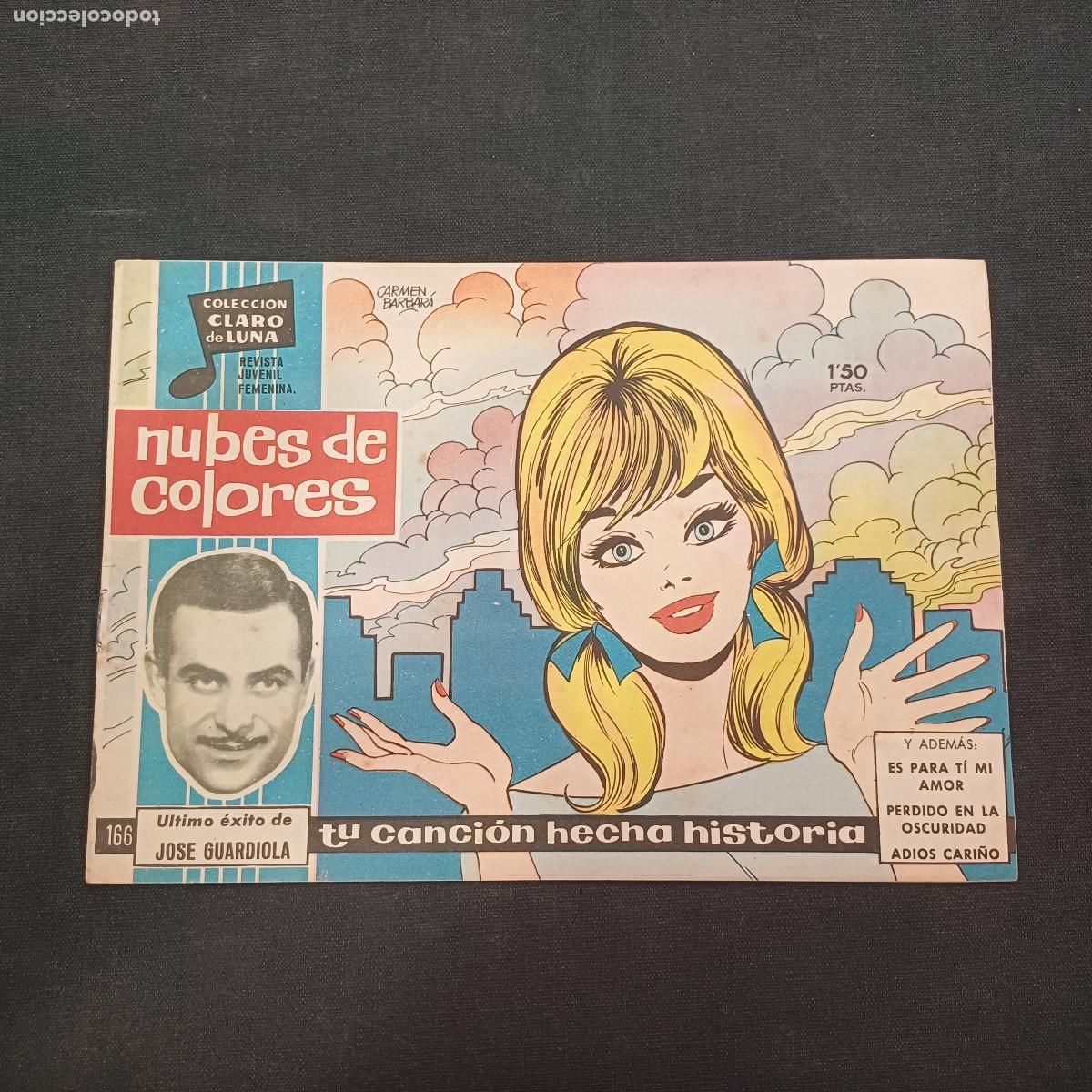 Tebeos: COLECCION CLARO DE LUNA/NUBES DE COLORES/JOSE GUARDIOLA/N&ordm;166.
