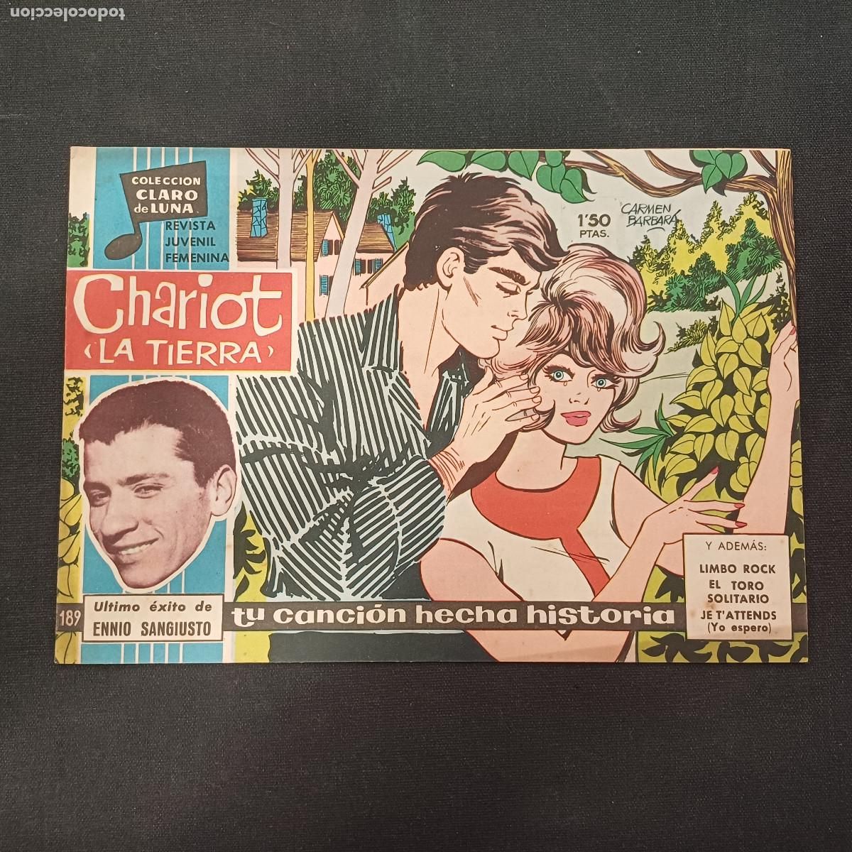 Tebeos: COLECCION CLARO DE LUNA/CHARIOT-LA TIERRA/ENNIO SANGIUSTO/N&ordm;189.