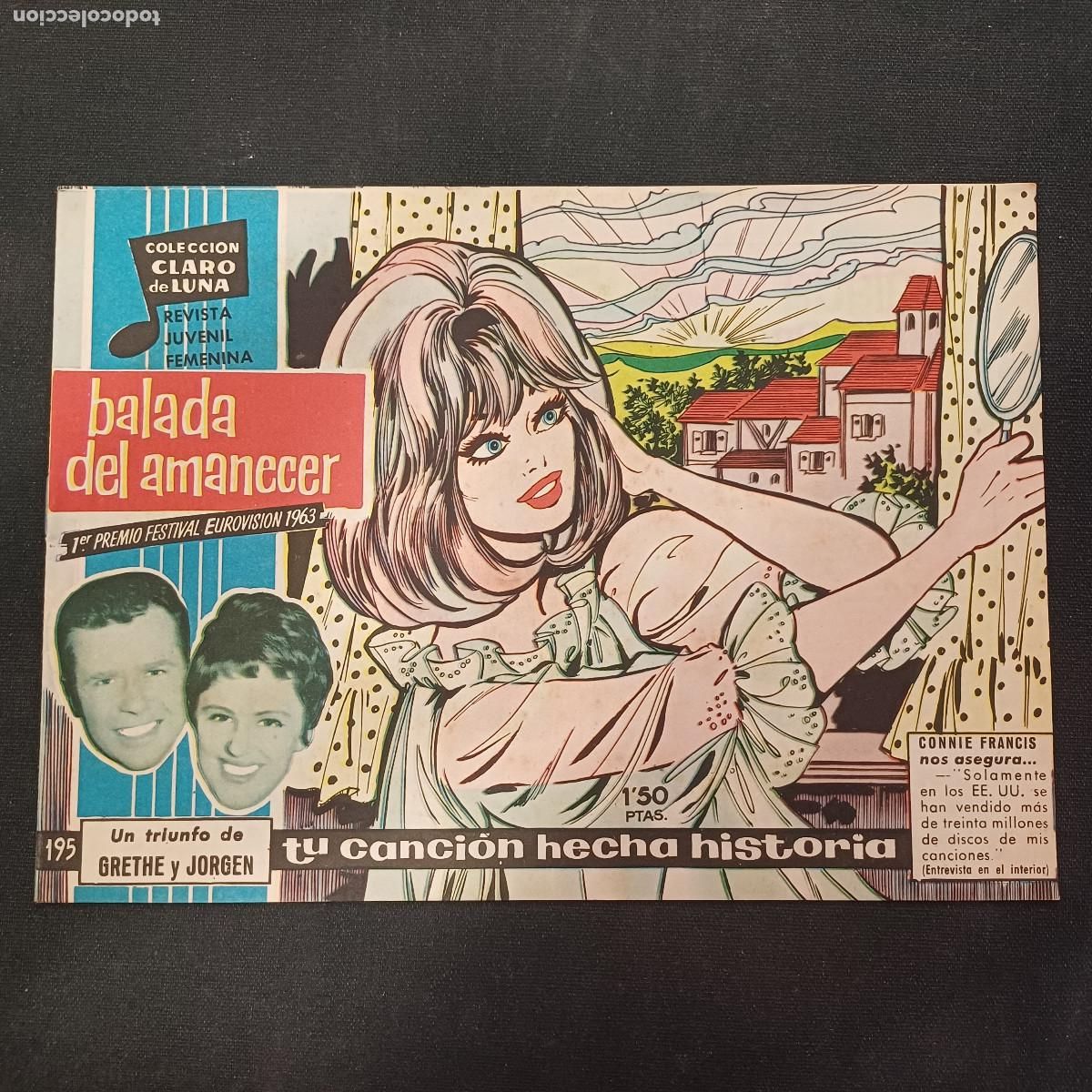 Tebeos: COLECCION CLARO DE LUNA/BALADA DEL AMANECER/GRETHE Y JORGEN/N&ordm;195.