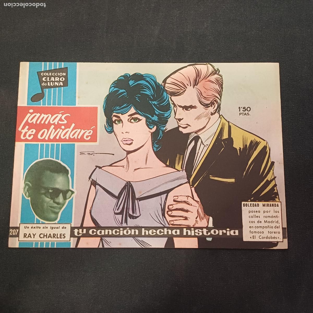 Tebeos: COLECCION CLARO DE LUNA/JAMAS TE OLVIDARE/RAY CHARLES/N&ordm;207.