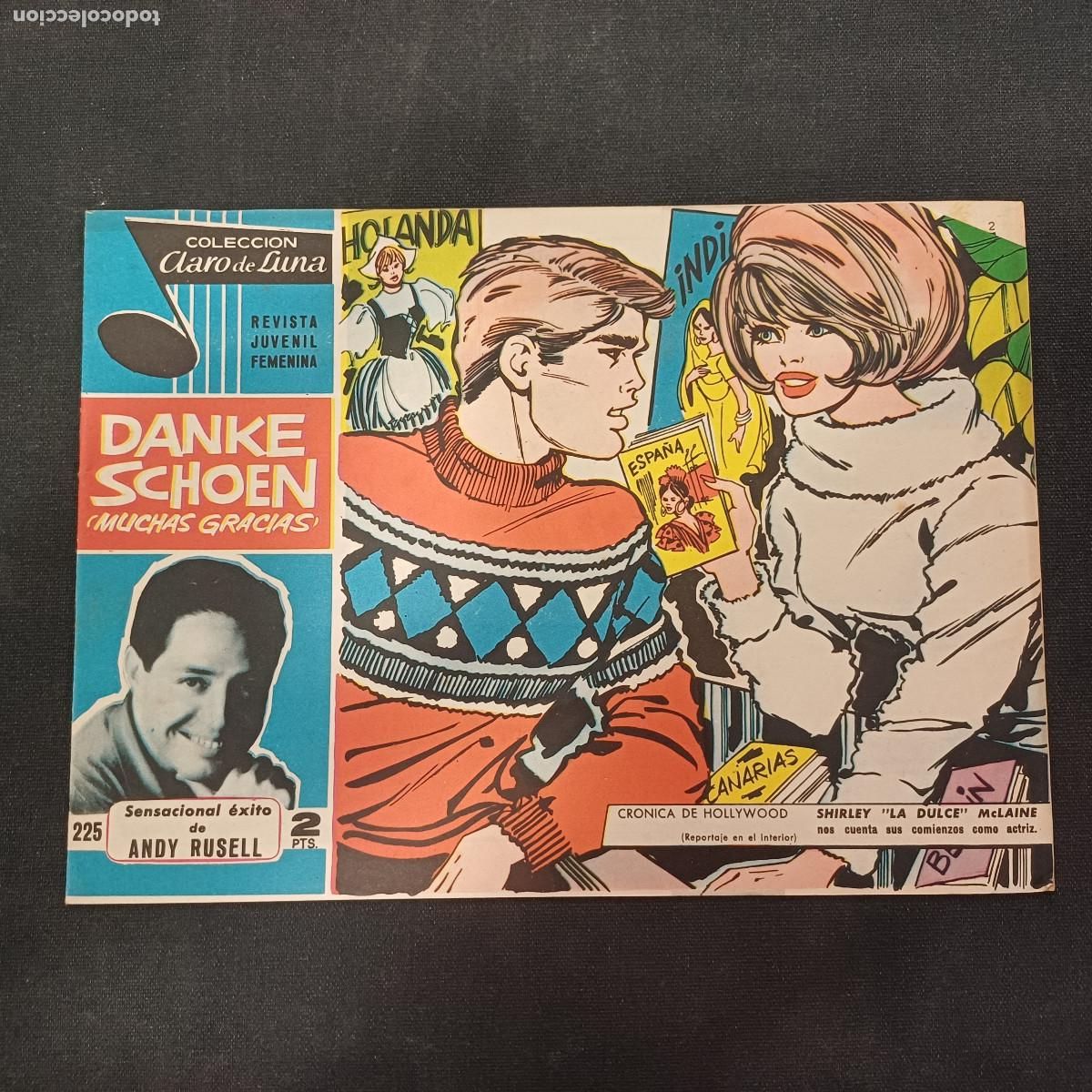 Tebeos: COLECCION CLARO DE LUNA/DANKE SCHOEN/ANDY RUSELL/N&ordm;225.