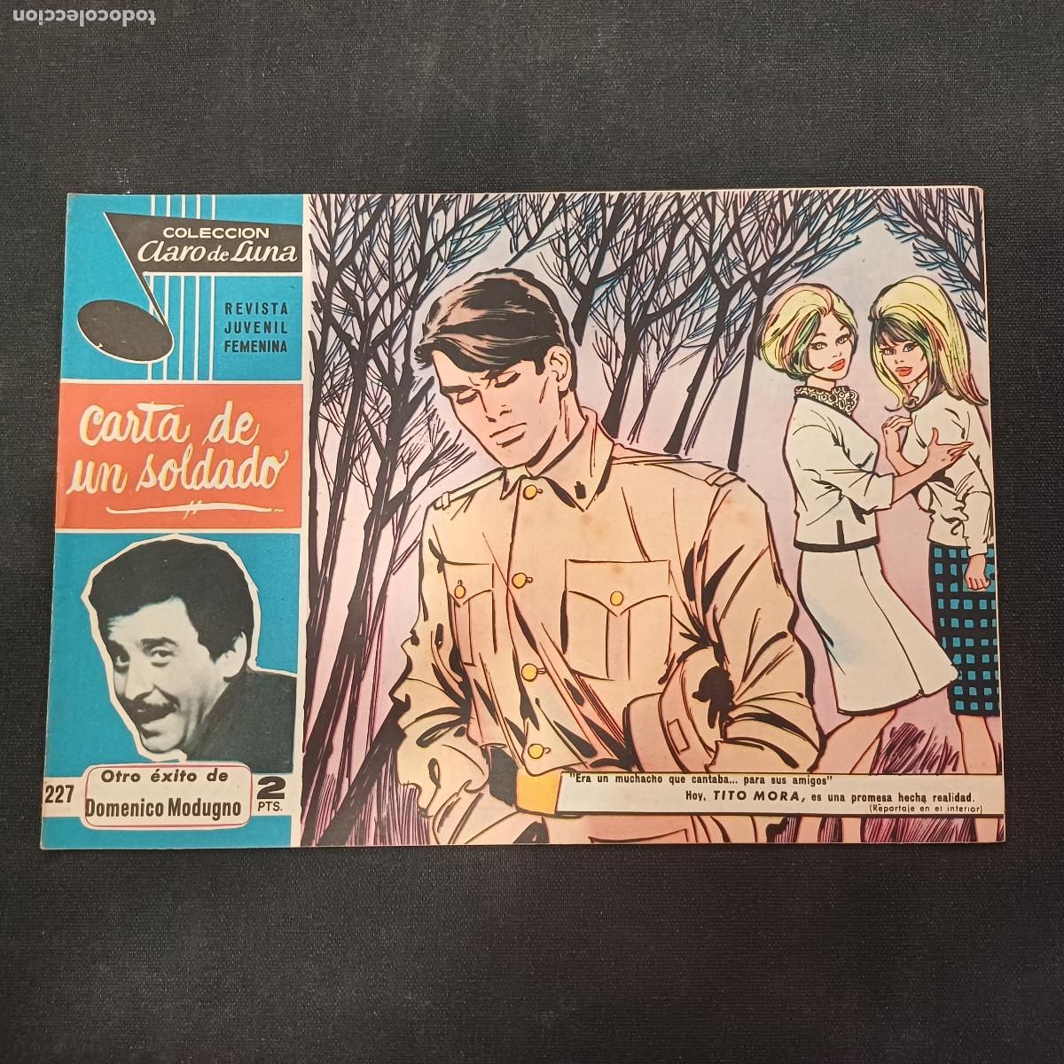 Tebeos: COLECCION CLARO DE LUNA/CARTA DE UN SOLDADO/DOMENICO MODUGNO/N&ordm;227.