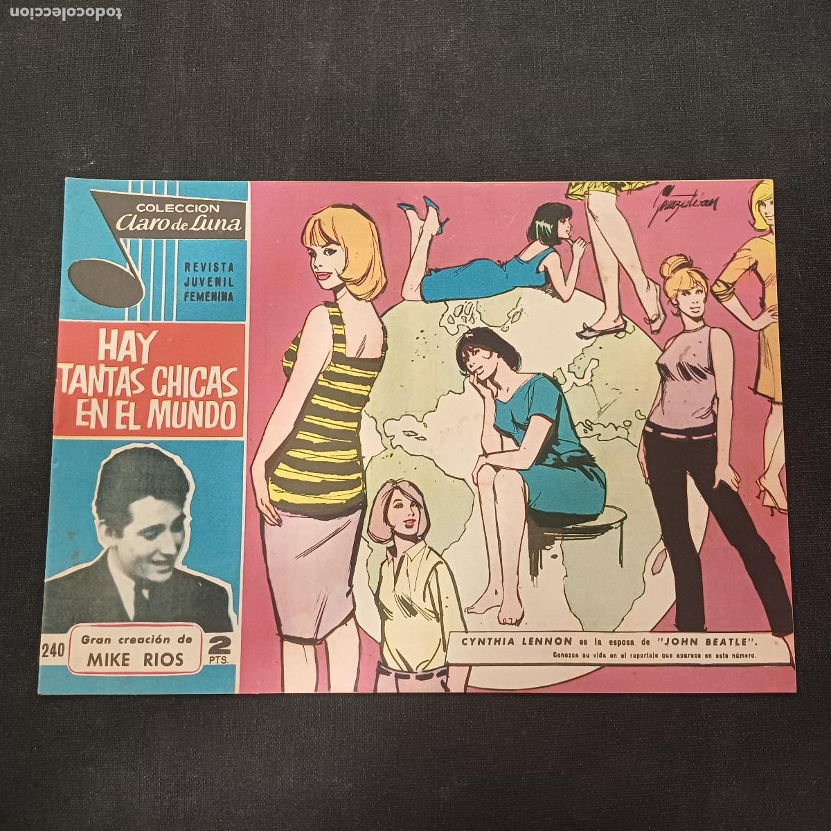 Tebeos: COLECCION CLARO DE LUNA/HAY TANTAS CHICAS EN EL MUNDO/MIKE RIOS/N&ordm;240.
