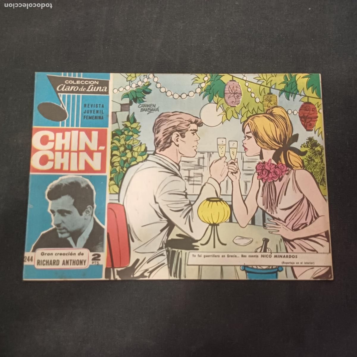 Tebeos: COLECCION CLARO DE LUNA/CHIN CHIN/RICHARD ANTHONY/N&ordm;244.