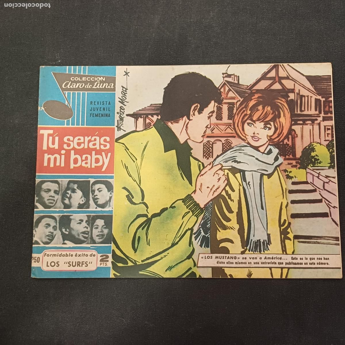 Tebeos: COLECCION CLARO DE LUNA/TU SERAS MI BABY/LOS SURFS/N&ordm;250.