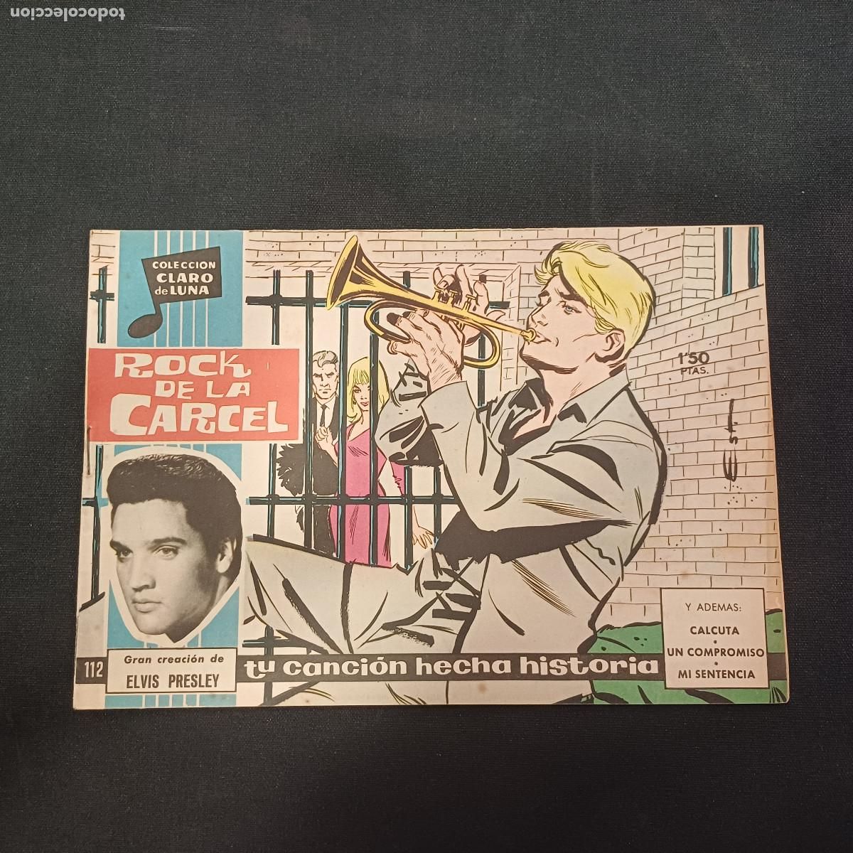 Tebeos: COLECCION CLARO DE LUNA/EL ROCK DE LA CARCEL/ELVIS PRESLEY/N&ordm;112.