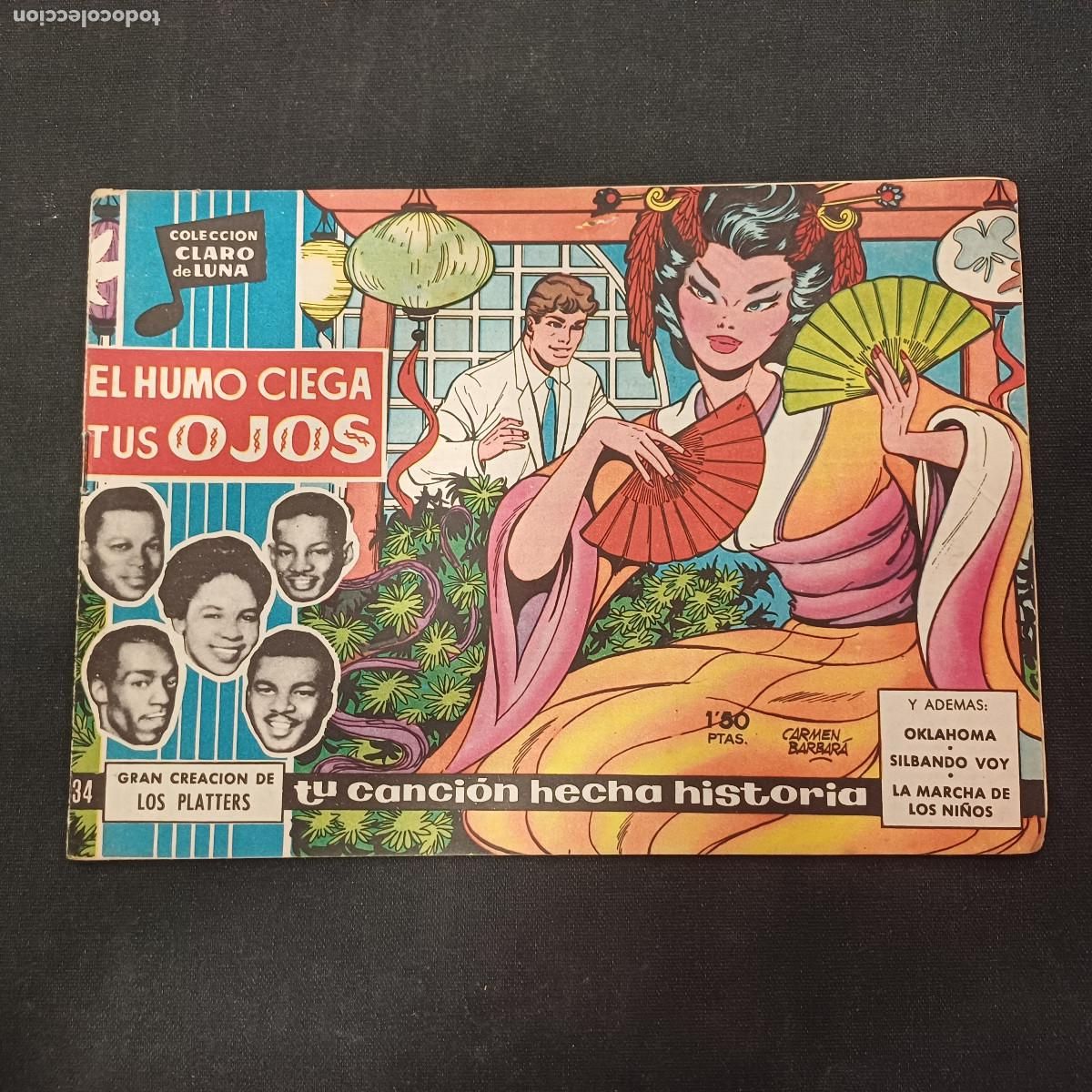 Tebeos: COLECCION CLARO DE LUNA/EL HUMO CIEGA TUS OJOS/LOS PLATTERS/N&ordm;34.