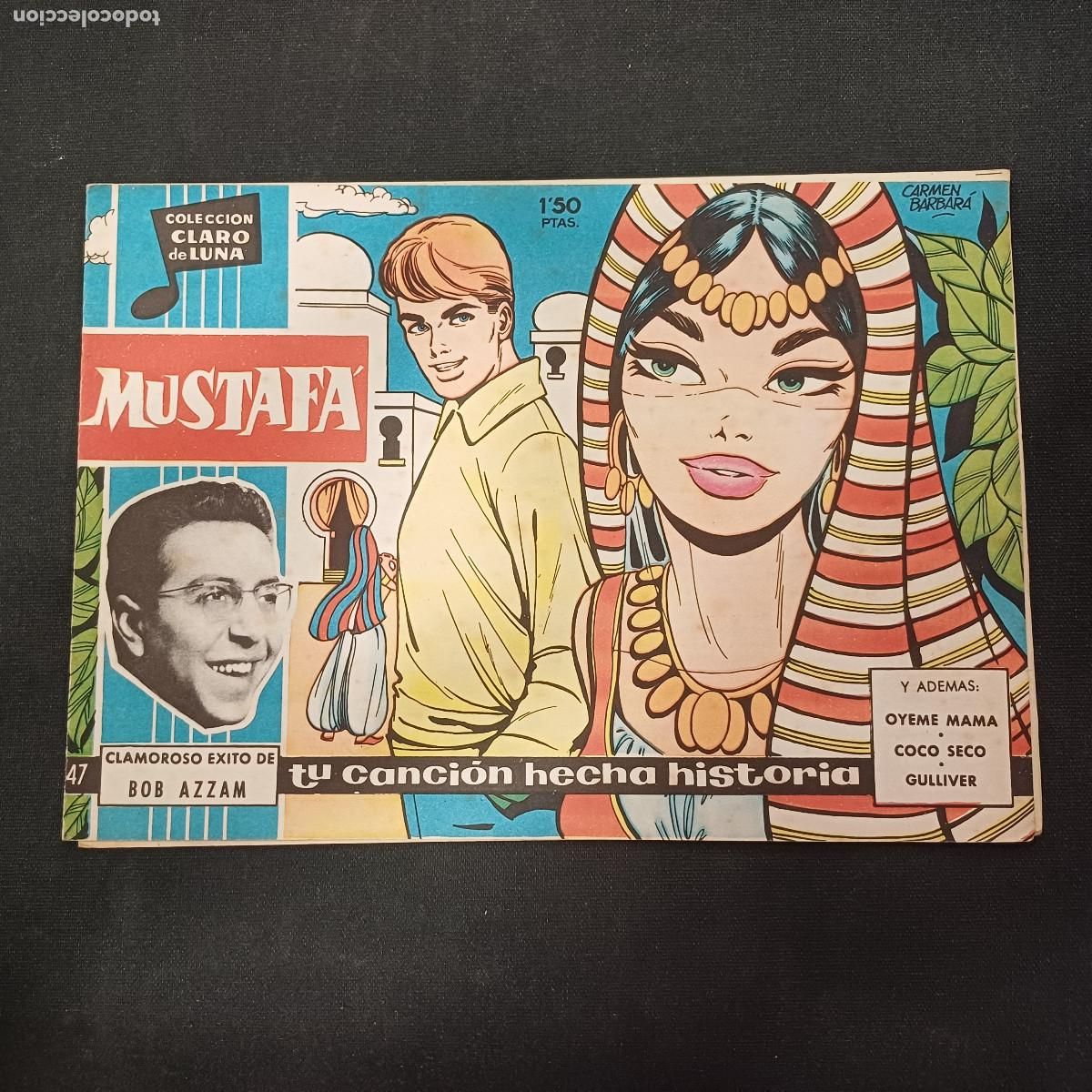 Tebeos: COLECCION CLARO DE LUNA/MUSTAFA/BOB AZZAM/N&ordm;47.