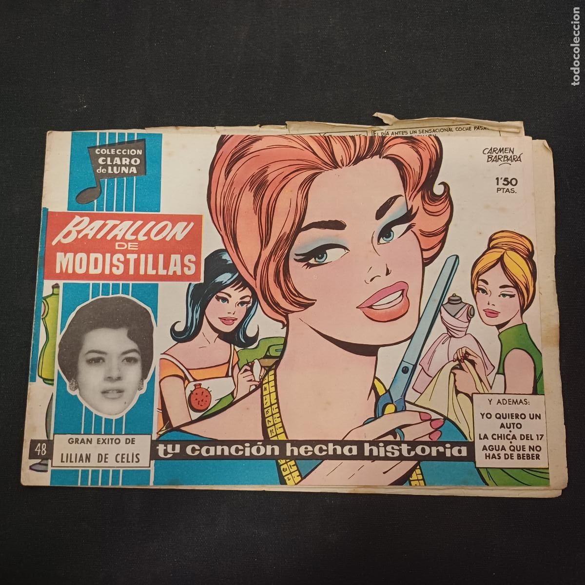 Tebeos: COLECCION CLARO DE LUNA/BATALLON DE MODISTILLAS/LILIAN DE CELIS/N&ordm;48.