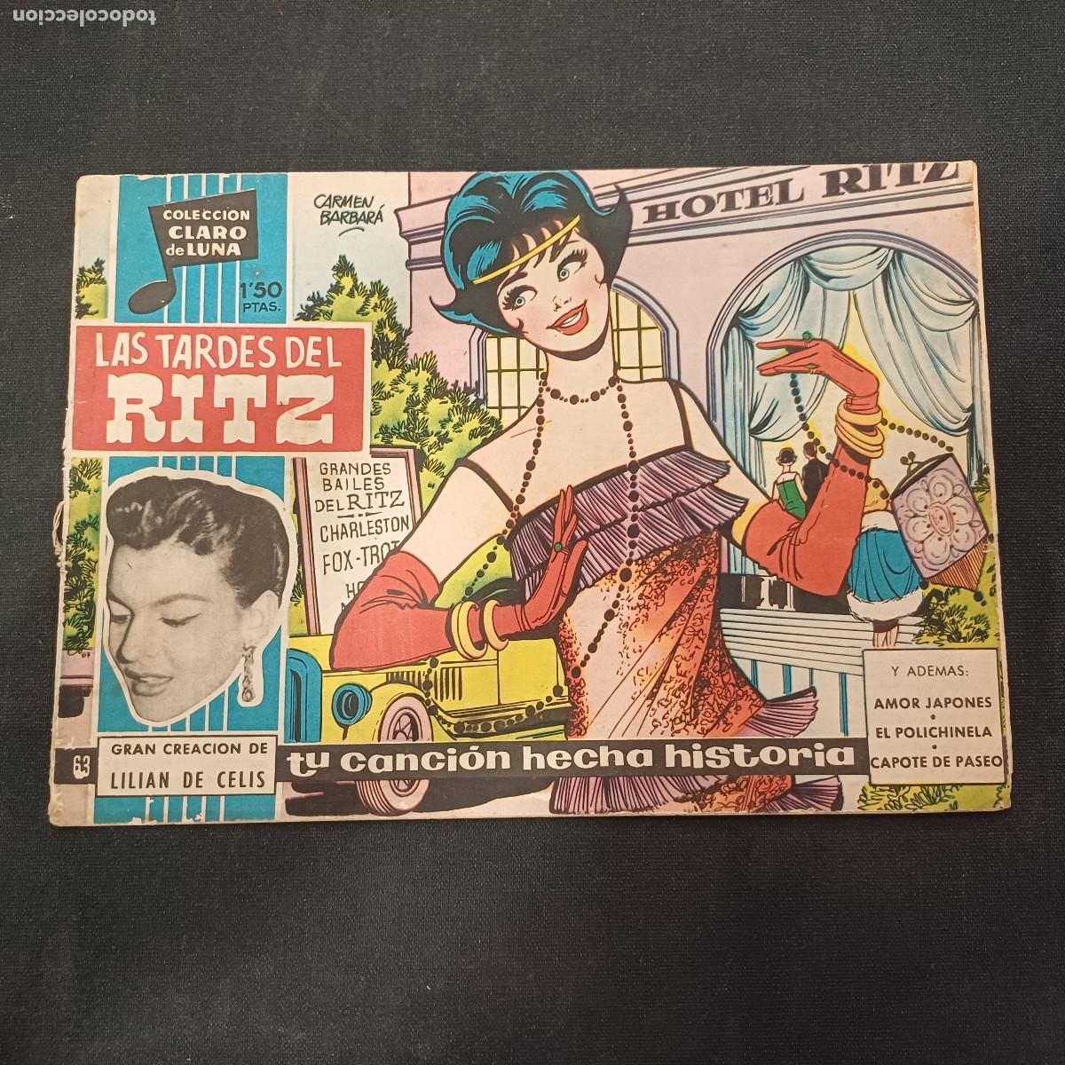 Tebeos: COLECCION CLARO DE LUNA/LAS TARDES DE RITZ/LILIAN DE CELIS/N&ordm;63.