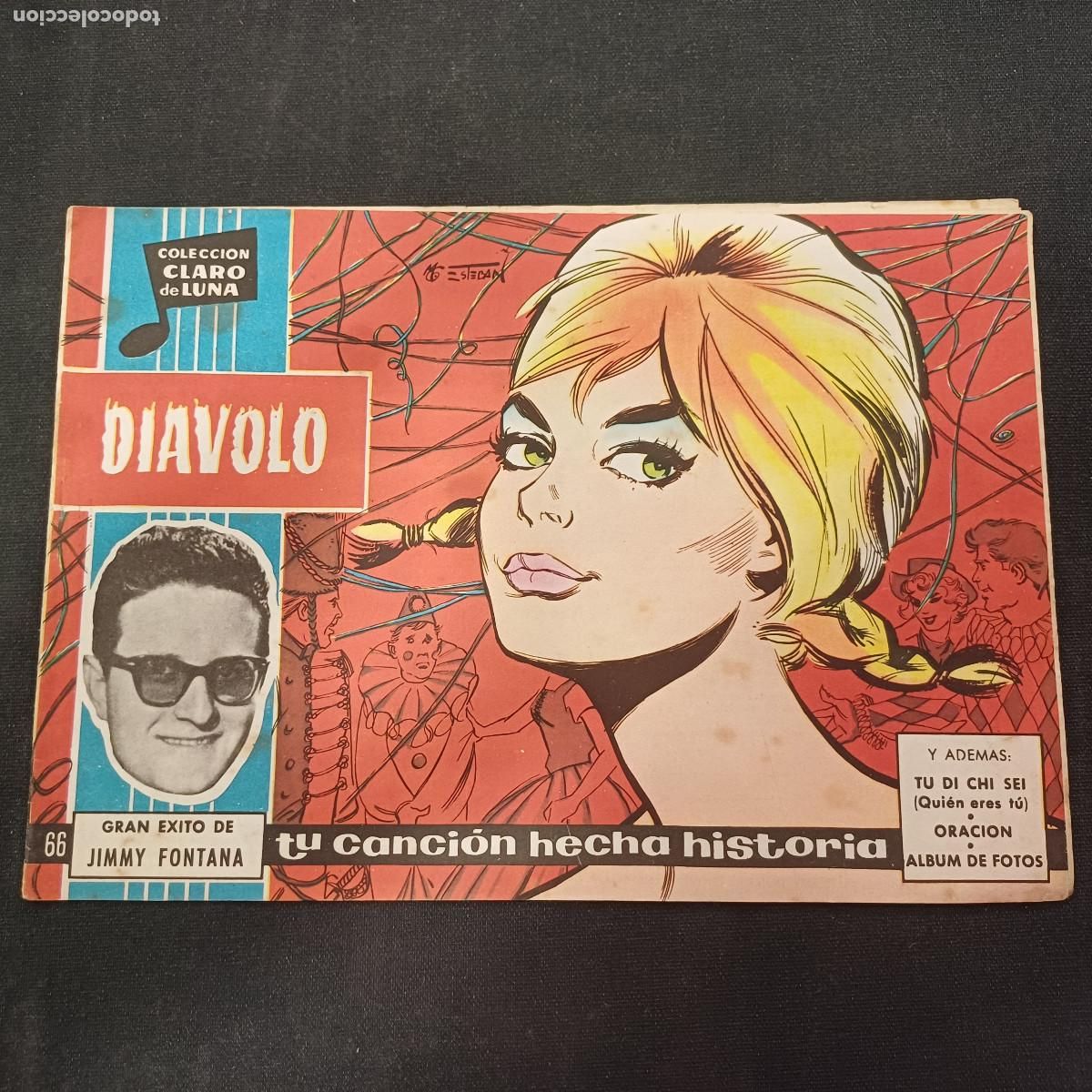 Tebeos: COLECCION CLARO DE LUNA/DIAVOLO/JIMMY FONTANA/N&ordm;66.