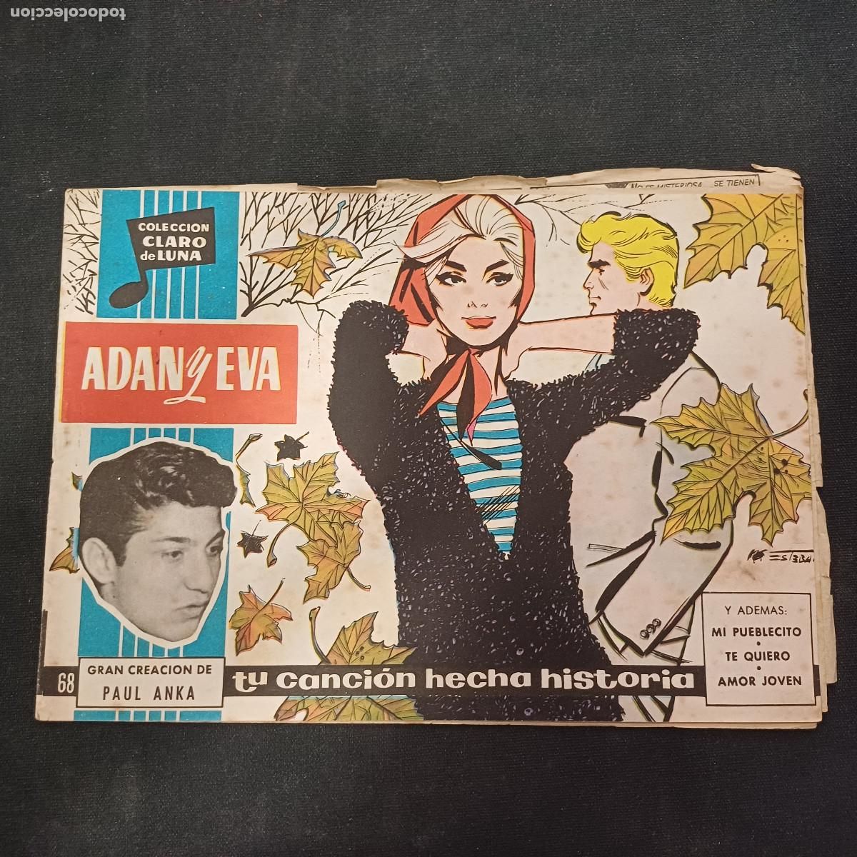Tebeos: COLECCION CLARO DE LUNA/ADAN Y EVA/PAUL ANKA/N&ordm;68.