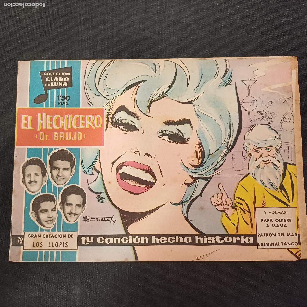 Tebeos: COLECCION CLARO DE LUNA/EL HECHICERO/LOS LLOPIS/N&ordm;79.