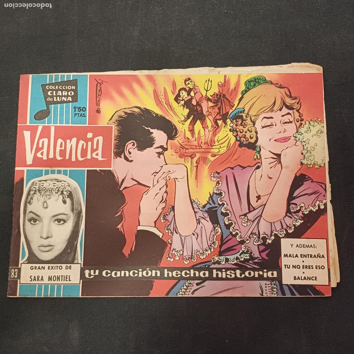 Tebeos: COLECCION CLARO DE LUNA/VALENCIA/SARA MONTIEL/N&ordm;83.