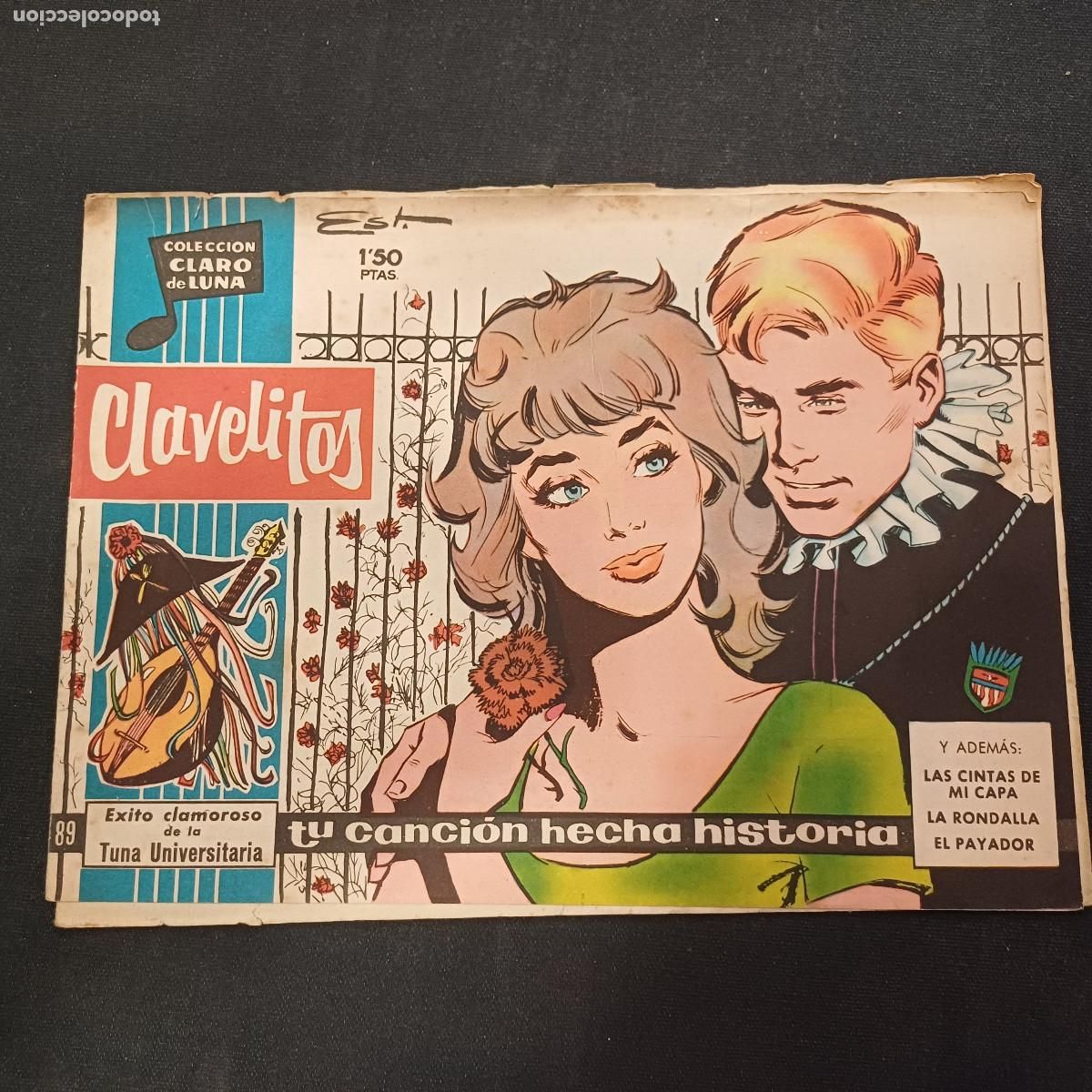Tebeos: COLECCION CLARO DE LUNA/CLAVELITOS/TUNA UNIVERSITARIA/N&ordm;89.