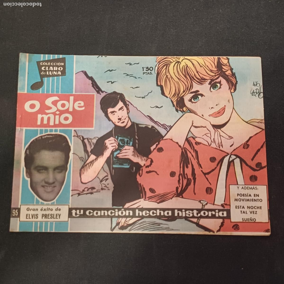 Tebeos: COLECCION CLARO DE LUNA/O SOLE MIO/ELVIS PRESLEY/N&ordm;95.