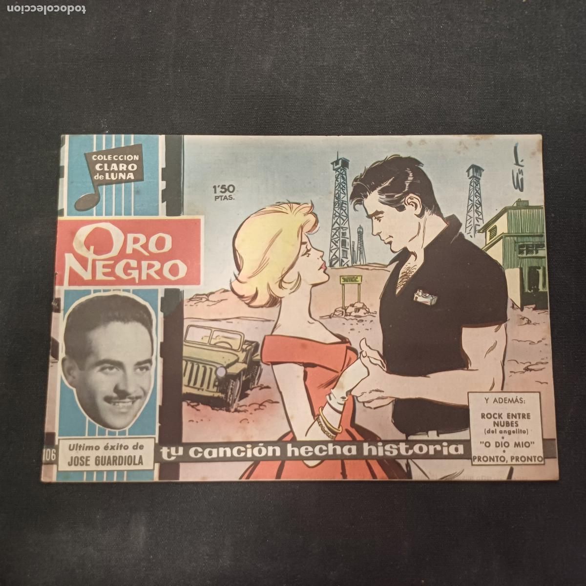 Tebeos: COLECCION CLARO DE LUNA/ORO NEGRO/JOSE GUARDIOLA/N&ordm;106.