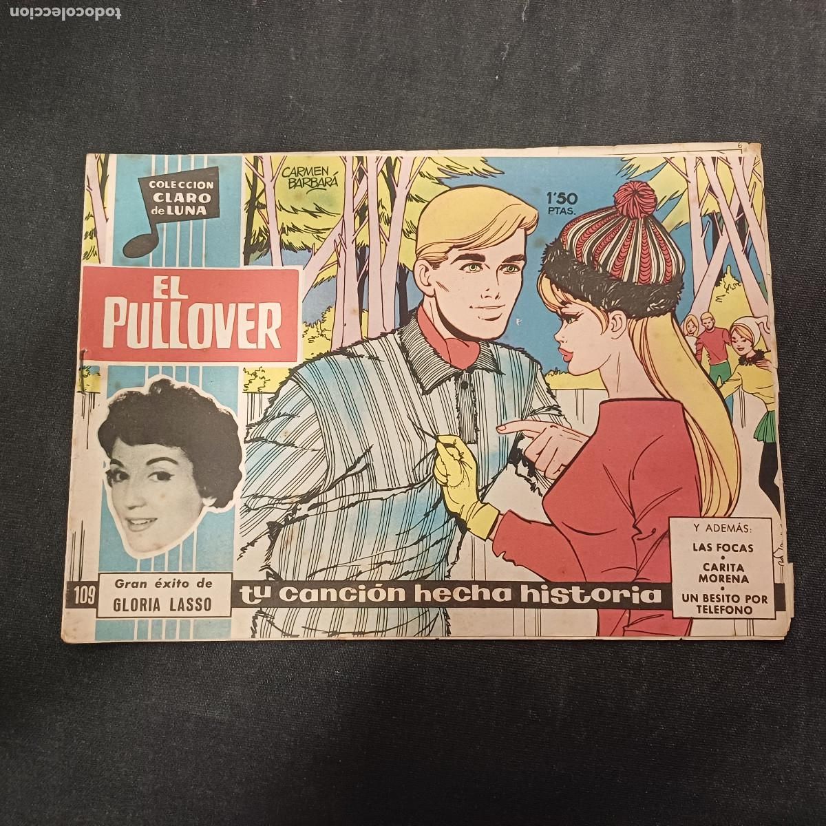 Tebeos: COLECCION CLARO DE LUNA/EL PULLOVER/GLORIA LASSO/N&ordm;109.