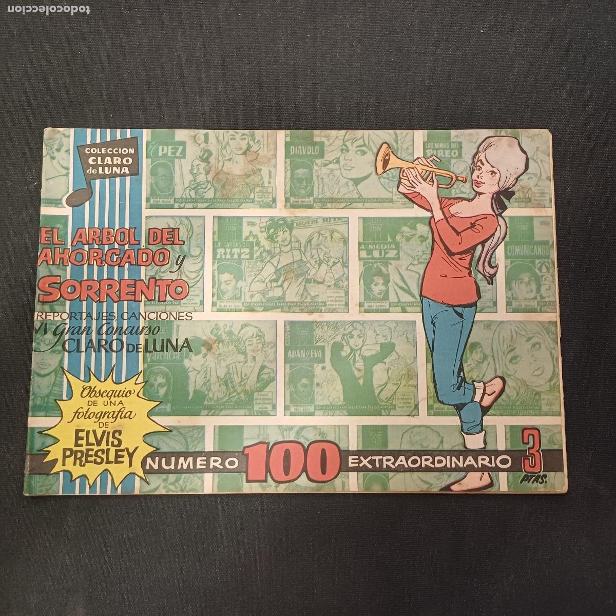 Tebeos: COLECCION CLARO DE LUNA/N&ordm; 100 EXTRAORDINARIO/ELVIS PRESLEY.