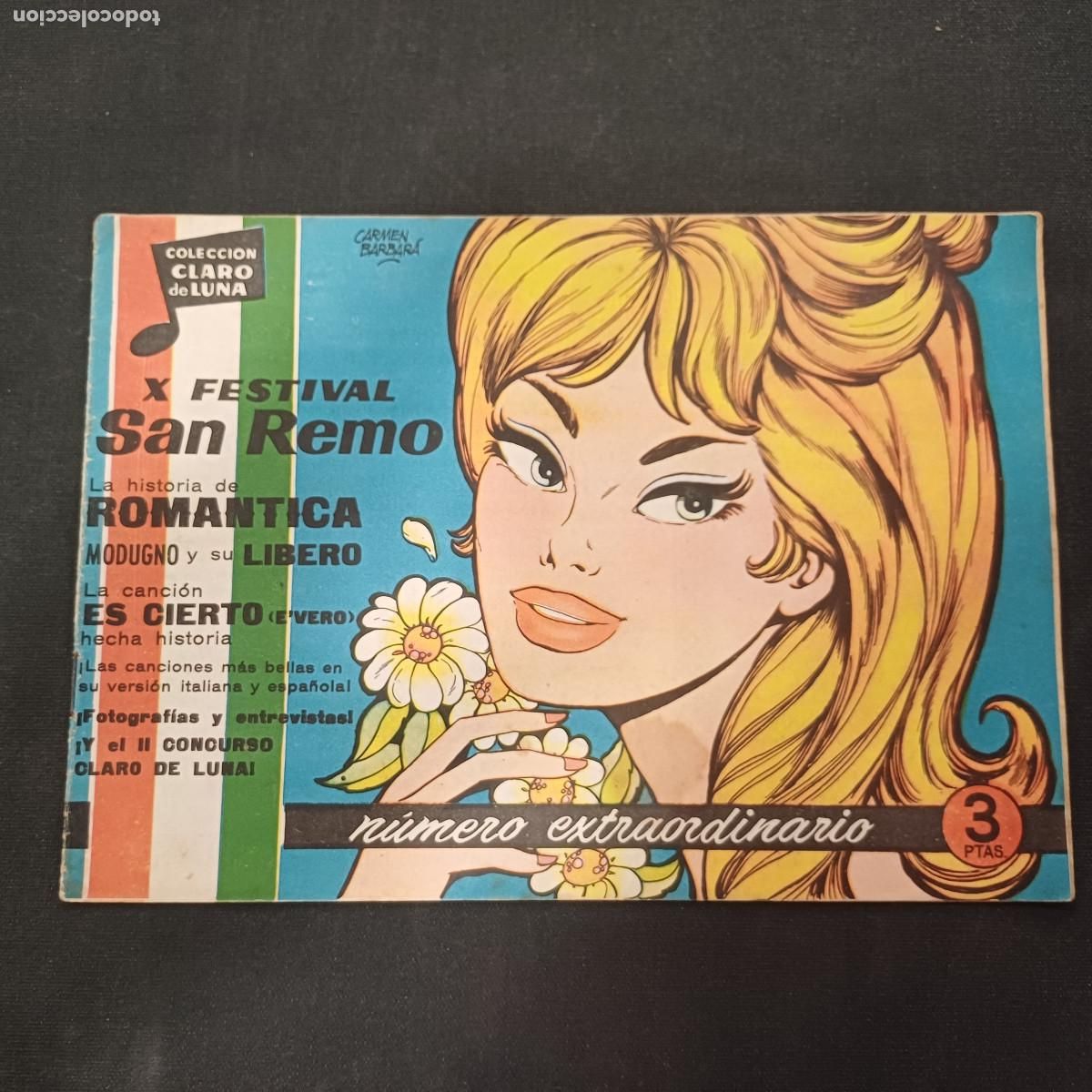 Tebeos: COLECCION CLARO DE LUNA/NUMERO EXTRAORDINARIO/X FESTIVAL SAN REMO.