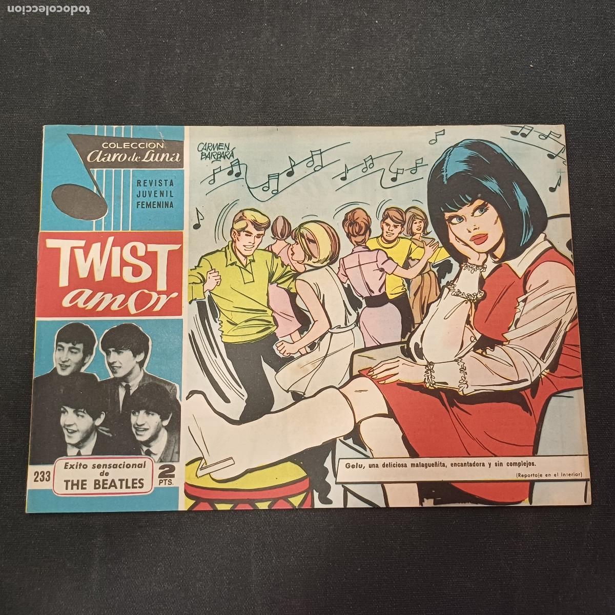 Tebeos: COLECCION CLARO DE LUNA/TWIST AMOR/THE BEATLES N&ordm; 233.