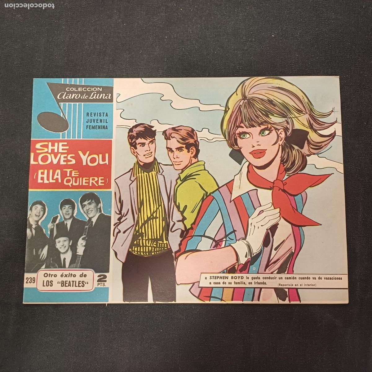 Tebeos: COLECCION CLARO DE LUNA/SHE LOVES YOU/THE BEATLES N&ordm; 239.