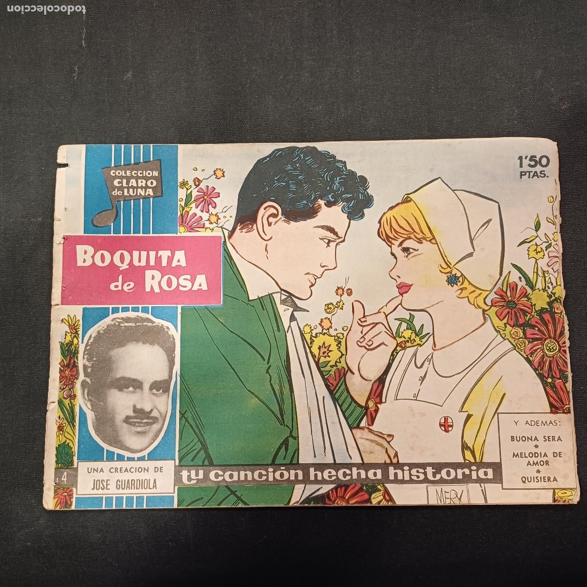 Tebeos: COLECCION CLARO DE LUNA/BOQUITA DE ROSA/JOSE GUARDIOLA/N&ordm;4.