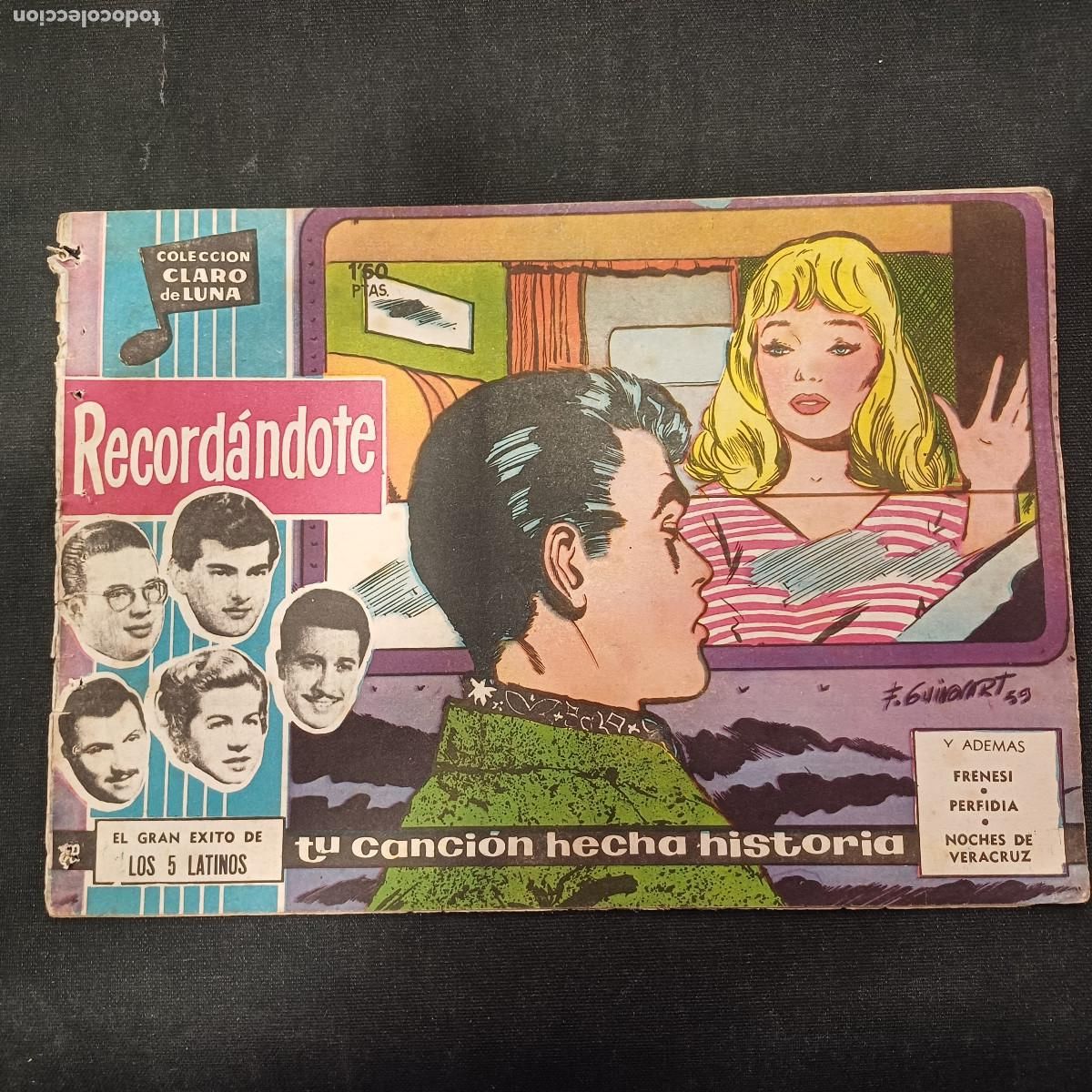 Tebeos: COLECCION CLARO DE LUNA/RECORDANDOTE/LOS 5 LATINOS/N&ordm;12.