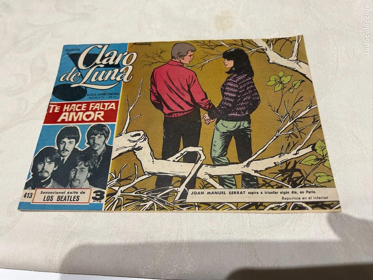 Tebeos: beatles claro de luna n&ordm; 413 all you need is love te hace falta amor nuevo