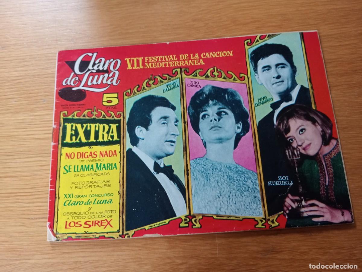 Comics: COLECCI&Oacute;N CLARO DE LUNA EXTRA. VII FESTIVAL DE LA CANCI&Oacute;N MEDITERR&Aacute;NEA. IBERO MUNDIAL. 1965.