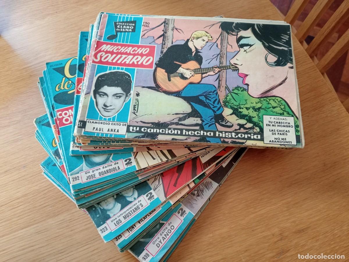 Comics: LOTE CON 47 EJEMPLARES DE LA COLECCI&Oacute;N CLARO DE LUNA (DE 620). GRAPA. IBERO MUNDIAL. 1960 &ndash; 70.