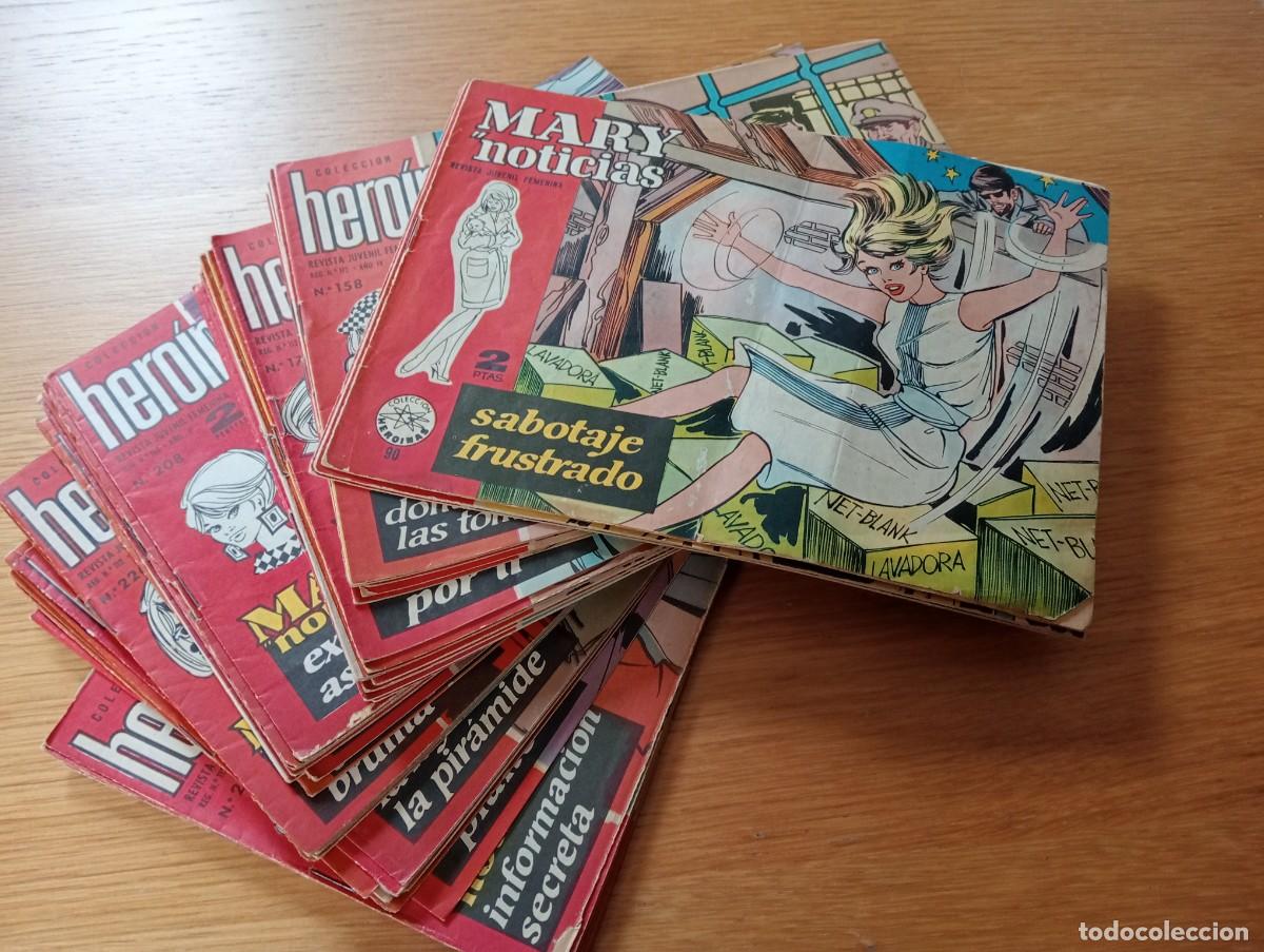 Tebeos: LOTE CON 46 EJEMPLARES DE MARY NOTICIAS (COLECCI&Oacute;N HERO&Iacute;NAS). GRAPA. IBERO MUNDIAL. 1964 &ndash; 68.