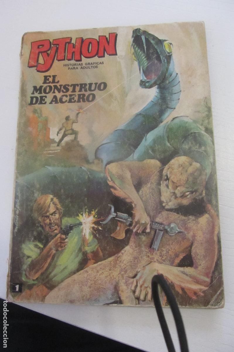 Livros de Banda Desenhada: Python el monstruo de acero n&ordm; 1 . Marti Ripoll . Ibero Mundial de Ediciones , 1969 . TACO arx344