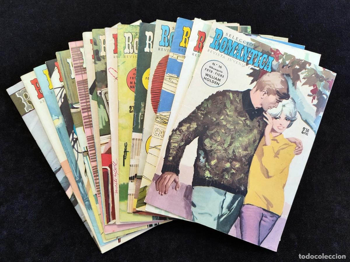 Tebeos: LOTE DE 15 REVISTAS SELECCI&Oacute;N ROM&Aacute;NTICA + FOTO FICHAS. ED. IBERO MUNDIAL, 1961-62. NUEVAS