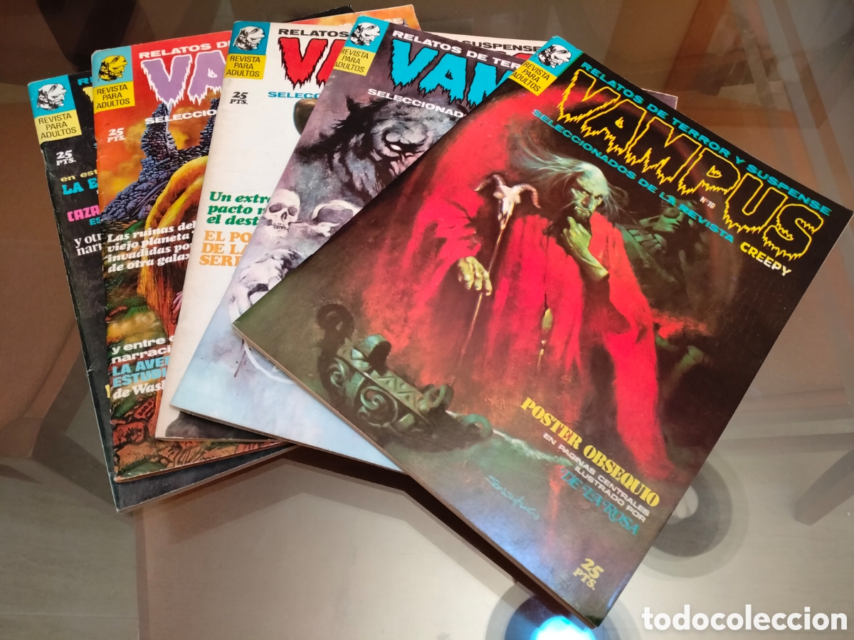 Tebeos: Vampus Lote Ibero Mundial Creepy Corben Ken Kelly Sanjulian Env&iacute;o Gratis