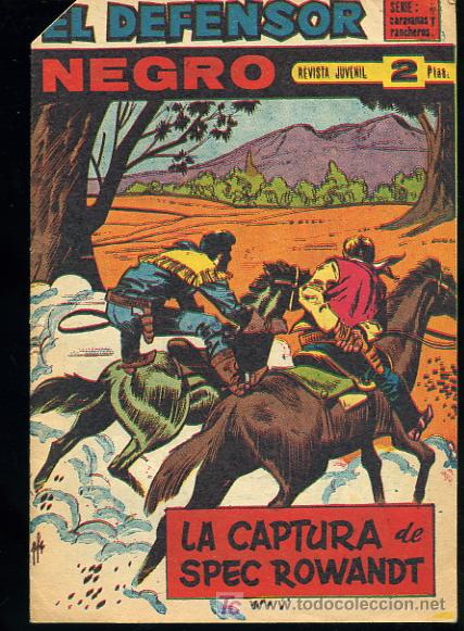 Tebeos: EL DEFENSOR NEGRO,N&ordm;55 - EDITORIAL MAGA 1963 - Foto 1