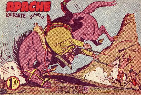 Tebeos: APACHE 2&ordf; parte II-52  Comic original A&ntilde;o 1958 - Foto 1