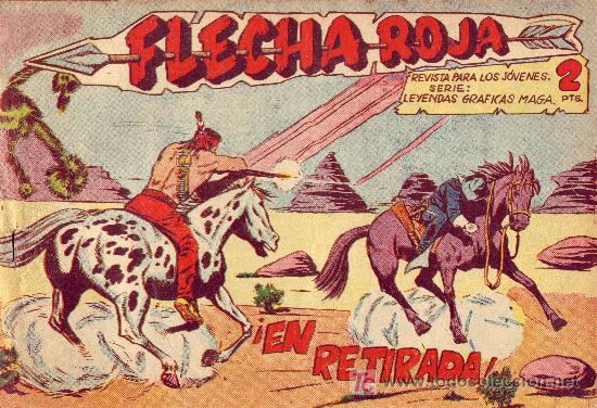 Tebeos: Comic FLECHA ROJA N&ordm; 7 A&ntilde;o 1962 - Foto 1