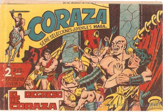 Tebeos: CORAZA  N&ordm;  36.   ORIGINAL.  EDITORIAL MAGA. - Foto 1