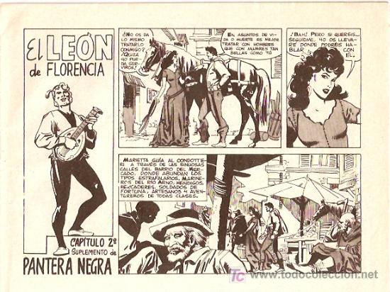 Tebeos: EL LEON DE FLORENCIA . CAPITULO N&ordm; 2. SUPLEMENTO DE PANTERA NEGRA. ED. MAGA. - Foto 1